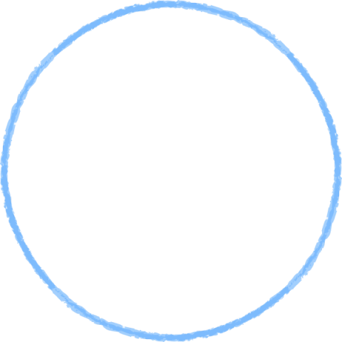 Icon of a smart phone with a blue circle outline.